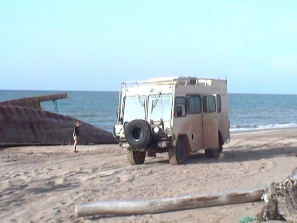 Camped on the beach, nobody else for miles