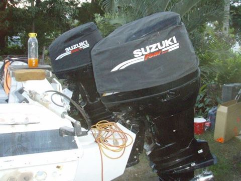 Twin Suzukis, serviced at home