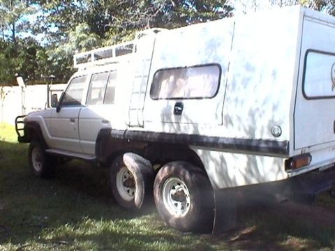 The six-wheel truck camper, built for the long trips